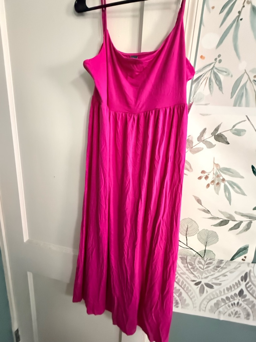 Old Navy Bright Pink Sleeveless Maxi Dress